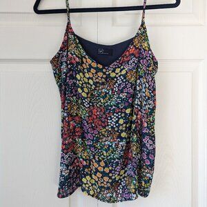 GAP Drapey Floral Navy Cami | L